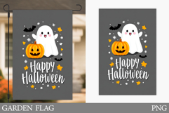 Ghost Garden Flag Design. Halloween Garden Flag Sublimation Product Image 1