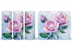 Roses Tumbler Design. Flowers Tumbler Sublimation Product Image 2
