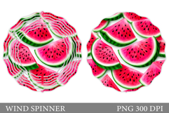Watermelon Wind Spinner. Watermelon Sublimation Product Image 1
