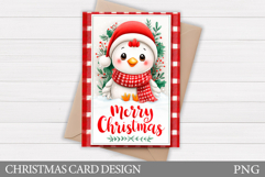 Christmas Chicken Card Printable. Christmas Card Design Product Image 1