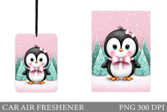 Cute Penguin Car Air Freshener. Christmas Car Air Freshener Product Image 1