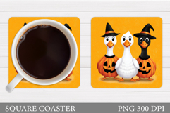 Halloween Goose Coaster. Halloween Goose Sublimation Product Image 1