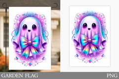 Halloween Ghost Garden Flag. Cute Halloween Garden Flag Product Image 1