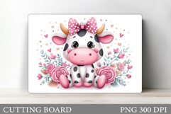 Cute Cow Cutting Board Design. Cow Kitchen Cutting Board Product Image 1