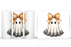 Cute Halloween Pumpkin Tumbler. Cute Ghost Tumbler Design Product Image 2