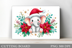 Christmas Elephant Cutting Board. Christmas Cutting Board Product Image 1