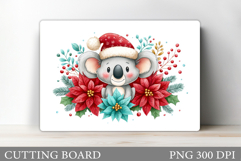 Christmas Koala Cutting Board. Christmas Cutting Board Product Image 1