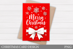 Merry Christmas Card Design. Christmas Card Printable Product Image 1