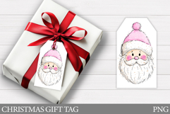 Santa Claus Gift Tag Printable. Christmas Gift Tag Design Product Image 1
