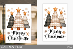 Christmas Tree Garden Flag. Christmas Garden Flag Design Product Image 1