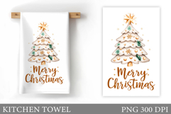 Christmas Tree Kitchen Towel. Christmas Kitchen Towel Design Product Image 1