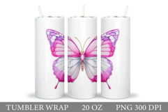 Butterfly Tumbler Sublimation. Butterfly Sublimation Product Image 1