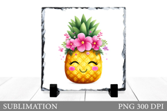 Funny Pineapple Slate Design. Cute Pineapple Sublimation Product Image 1