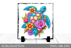 Turtle Sublimation. Turtle Slate Sublimation Product Image 1