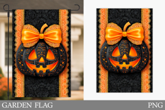 Halloween Pumpkin Garden Flag. Halloween Garden Flag Design Product Image 1