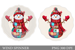 Christmas Wind Spinner. Cute Snowman Wind Spinner Design Product Image 1