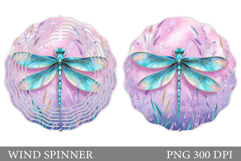 Dragonfly Wind Spinner Design. Dragonfly Sublimation Product Image 1
