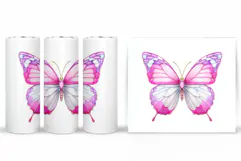 Butterfly Tumbler Sublimation. Butterfly Sublimation Product Image 2