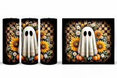 Ghost Tumbler Sublimation. Halloween Tumbler Design Product Image 2