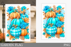 Fall Pumpkin Garden Flag. Fall Garden Flag Design Product Image 1