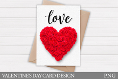 Valentines Day Card Printable. Valentines Card Design Product Image 1
