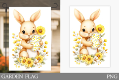 Easter Bunny Garden Flag. Easter Garden Flag Design Product Image 1