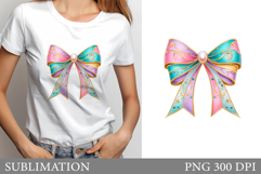 Bow Sublimation. Bow T-Shirt Design Product Image 1