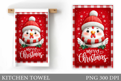 Christmas Chicken Kitchen Towel. Christmas Kitchen Towel Product Image 1