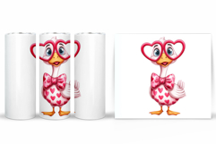 Valentines Goose Tumbler. Valentines Tumbler Sublimation Product Image 2