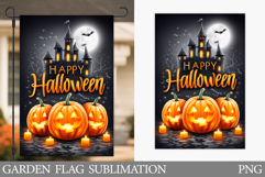 Halloween Garden Flag Design. Halloween Sublimation Product Image 1