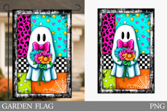 Ghost Garden Flag Sublimation. Halloween Garden Flag Design Product Image 1