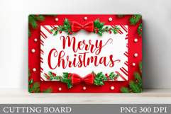 Christmas Cutting Board Design. Christmas Tree Cutting Board Product Image 1