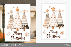 Christmas Tree Garden Flag. Christmas Garden Flag Design Product Image 1