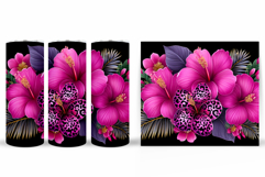 Flowers Tumbler Sublimation. Floral Tumbler Design Product Image 2