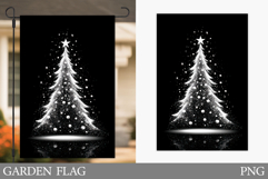 Christmas Tree Garden Flag. Christmas Garden Flag Design Product Image 1