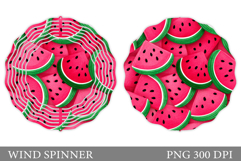 Watermelon Wind Spinner. Watermelon Sublimation Product Image 1