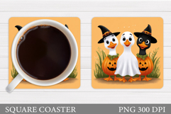 Halloween Goose Coaster. Halloween Goose Sublimation Product Image 1