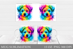 Cute Dog Mug Sublimation. Cute Dog Sublimation Product Image 1