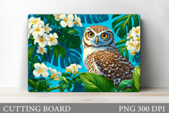 Owl Cutting Board Design. Owl Kitchen Cutting Board Design Product Image 1