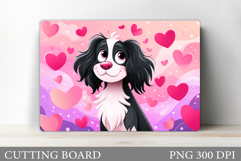 Valentines Dog Cutting Board. Valentines Cutting Board Product Image 1