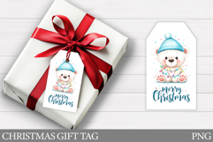 Christmas Bear Gift Tag. Christmas Gift Tag Printable Product Image 1
