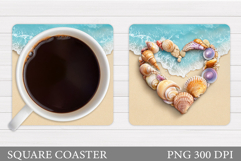 Sea Coaster Design. Sea Sublimation Product Image 1