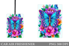 Butterfly Car Air Freshener Design. Butterfly Sublimation Product Image 1