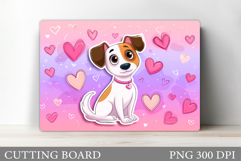 Valentines Dog Cutting Board. Valentines Cutting Board Product Image 1