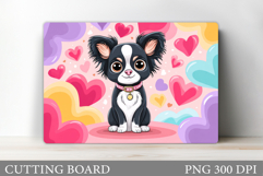 Valentines Dog Cutting Board. Valentines Cutting Board Product Image 1