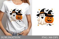 Halloween T-Shirt Design. Halloween Sublimation Product Image 1
