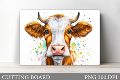 Cow Cutting Board Design. Cow Sublimation Product Image 1