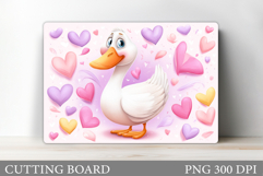 Valentines Goose Cutting Board. Valentines Cutting Board Product Image 1