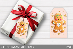 Gingerbread Gift Tags. Christmas Gift Tag Printable Product Image 1