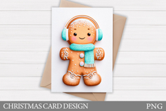 Gingerbread Christmas Card Design. Christmas Card Printable Product Image 1